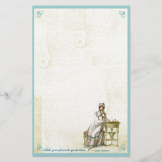 Jane-Austen-inspirierte individuelle Schreibwaren Briefpapier