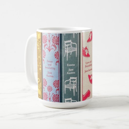 Jane Austen Kaffeetasse (Vorderseite Links)
