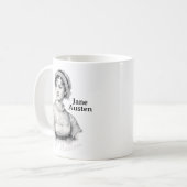 Jane Austen Kaffeetasse (Vorderseite Links)