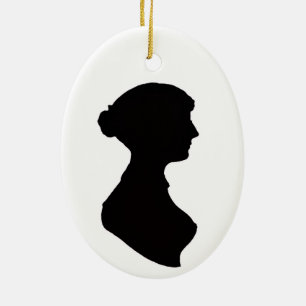 Jane Austen Keramik Ornament