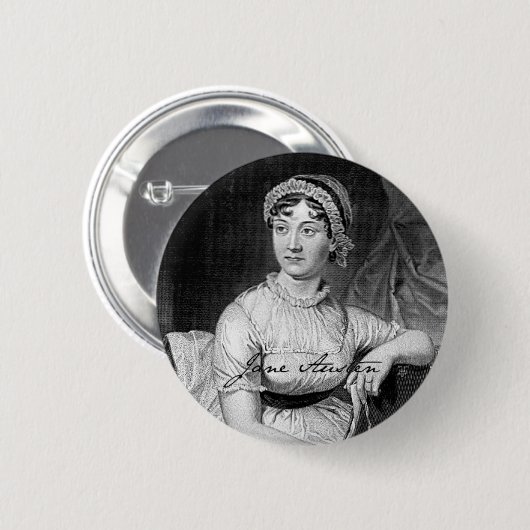 Jane Austen-Knopf Button (Vorne & Hinten)
