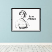 Jane Austen Leinwanddruck (Insitu (Holzboden))