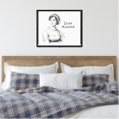 Jane Austen Leinwanddruck (Insitu (Schlafzimmer))