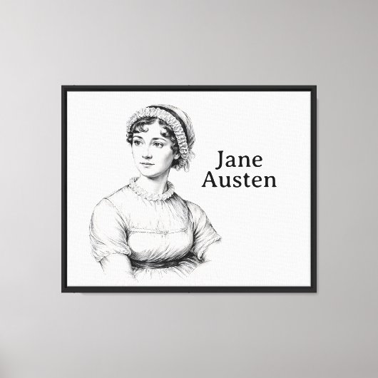 Jane Austen Leinwanddruck (Vorderseite)