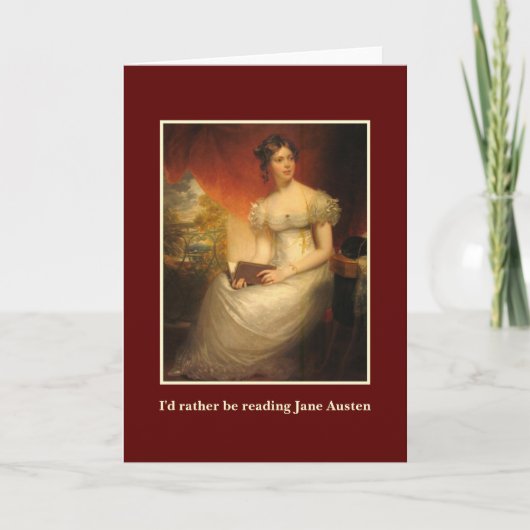 Jane Austen lesen Karte (Vorderseite)