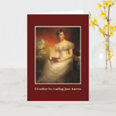 Jane Austen lesen Karte (Gelbe Blume)