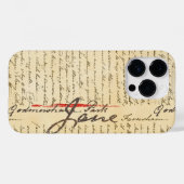 Jane Austen Letter Case-Mate iPhone Hülle (Rückseite (Horizontal))