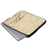 Jane Austen Letter Laptopschutzhülle (Vorne Knopf)