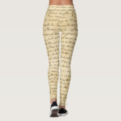 Jane Austen Letter Leggings (Rückseite)