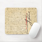Jane Austen Letter Mousepad (Mit Mouse)