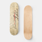 Jane Austen Letter Skateboard (Vorderseite)