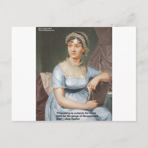 Jane Austen Liebe Finest Balm Quote Cards & Gesche Postkarte