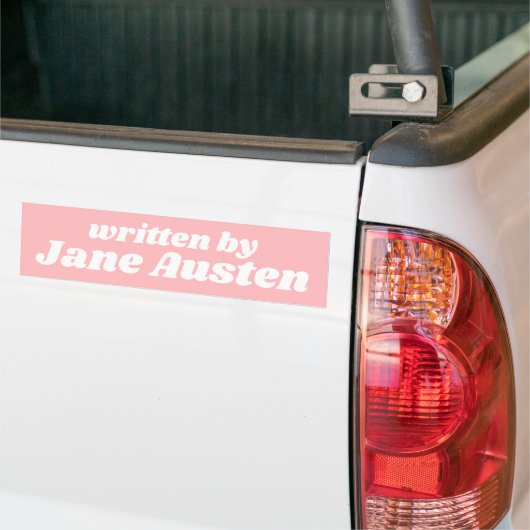 Jane Austen Lieblingsschriftstellerin Girly Pastel Autoaufkleber (Auf Lkw)