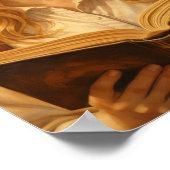 Jane Austen liest Zitat Poster (Ecke)