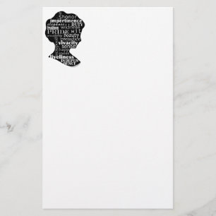 Jane Austen-Mädchen-Briefpapier Briefpapier