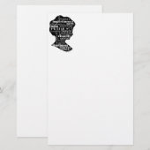 Jane Austen-Mädchen-Briefpapier Briefpapier (Vorne/Hinten)