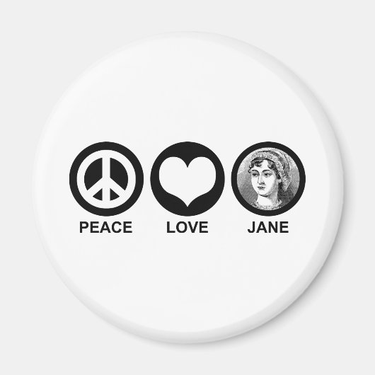 Jane Austen Magnet (Vorne)