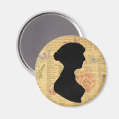 Jane Austen Magnet (Vorderseite/Rückseite)