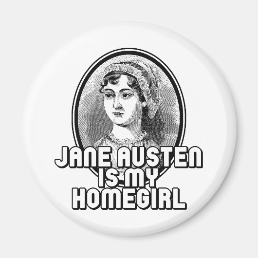 Jane Austen Magnet (Vorne)