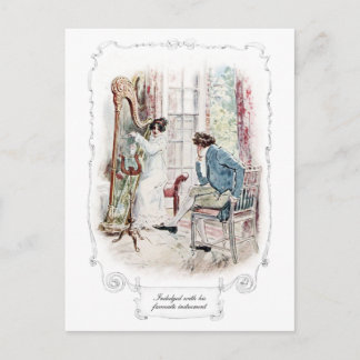 Jane Austen Mansfield Park Illustration Postcard Postkarte