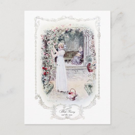 Jane Austen Mansfield Park Illustration Postcard Postkarte (Vorderseite)