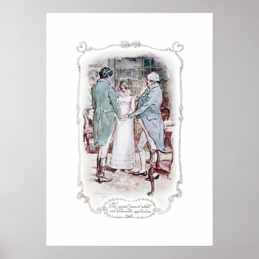 Jane Austen Mansfield Park Illustration Print Poster (Vorne)