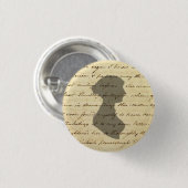 Jane Austen-Manuskriptknopf Button (Vorne & Hinten)