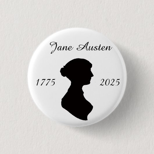 Jane Austen mit 250 Button (Vorderseite)