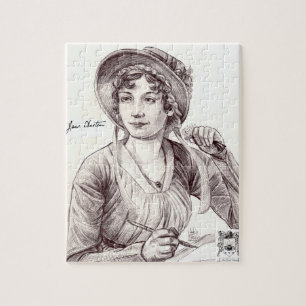 Jane Austen mit einem Lächeln 8x10 Puzzle