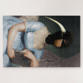 Jane Austen mit Vogelkopf Puzzle (Horizontal)