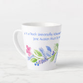 Jane Austen Motto Floral Tasse (Linke Ecke)