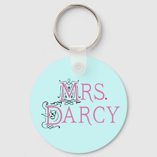 Jane Austen Mrs. Darcy Gift Schlüsselanhänger (Vorderseite)