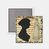 Jane Austen Music Magnet (Vorderseite/Rückseite)