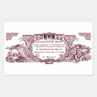 Jane Austen: Netherfield Ball Sticker