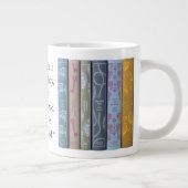 Jane Austen Novel Quote (dark purple) Jumbo-Tasse (Rechts)