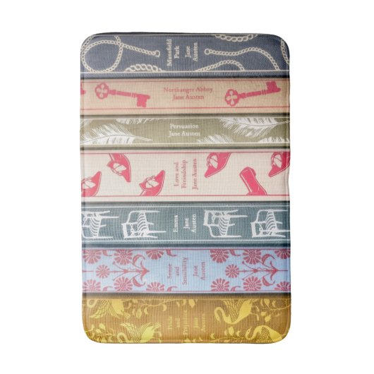 Jane Austen Novels Badematte (Vorderseite Vertikal)