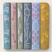 Jane Austen novels Getränkeuntersetzer (Vorderseite)