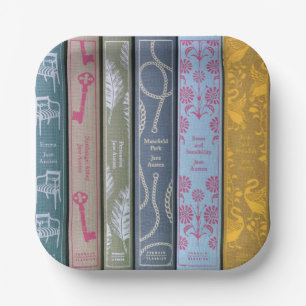 Jane Austen Novels Napkins Pappteller