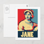 Jane Austen Obama-tized Postkarte (Vorne/Hinten)