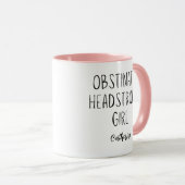 Jane Austen Obstinate Headstrong Mädchen Personali Tasse (VorderseiteRechts)