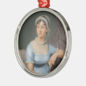 Jane Austen Ornament Aus Metall (Links)