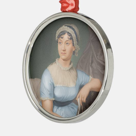 Jane Austen Ornament Aus Metall (Links)