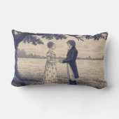 Jane-Austen-Paare Lendenkissen (Rückseite)