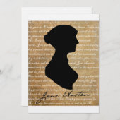 Jane Austen Page Silhouette (Vorne/Hinten)