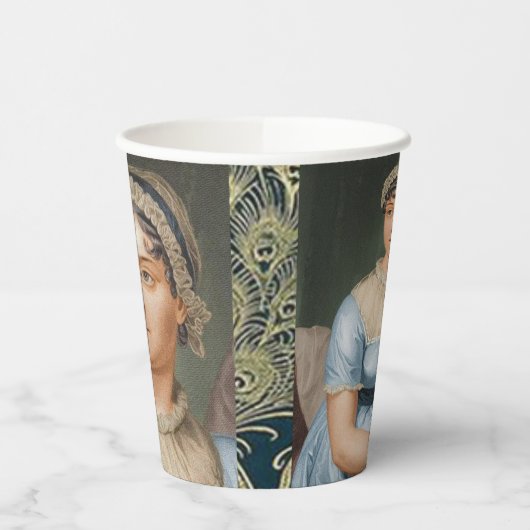 Jane Austen Pappbecher (Links)