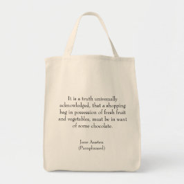 Jane Austen Paraphrased Shopping Bag Tragetasche