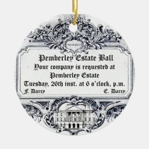 Jane Austen: Pemberley Anwesen-Ball Keramik Ornament