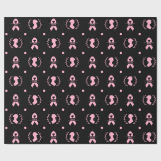 Jane Austen Pink Ribbon Wrapping Paper Geschenkpapier