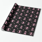 Jane Austen Pink Ribbon Wrapping Paper Geschenkpapier (Ungerollt)