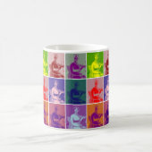Jane Austen Pop Art bunt Kaffeetasse (Mittel)